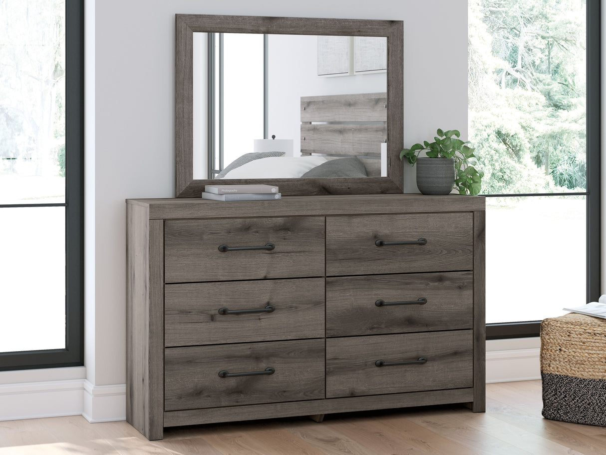 Graystorm - Brown Gray - Dresser And Mirror by Signature Design by Ashley® | Bel Furniture