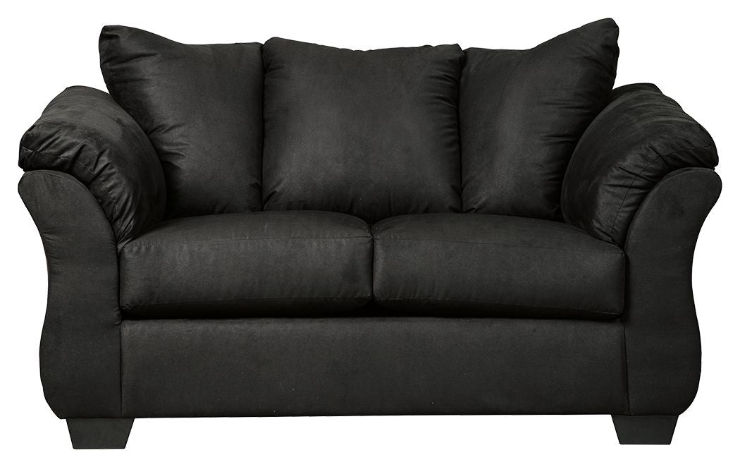 Darcy - Stationary Loveseat Black by Signature Design by Ashley® | Bel Furniture