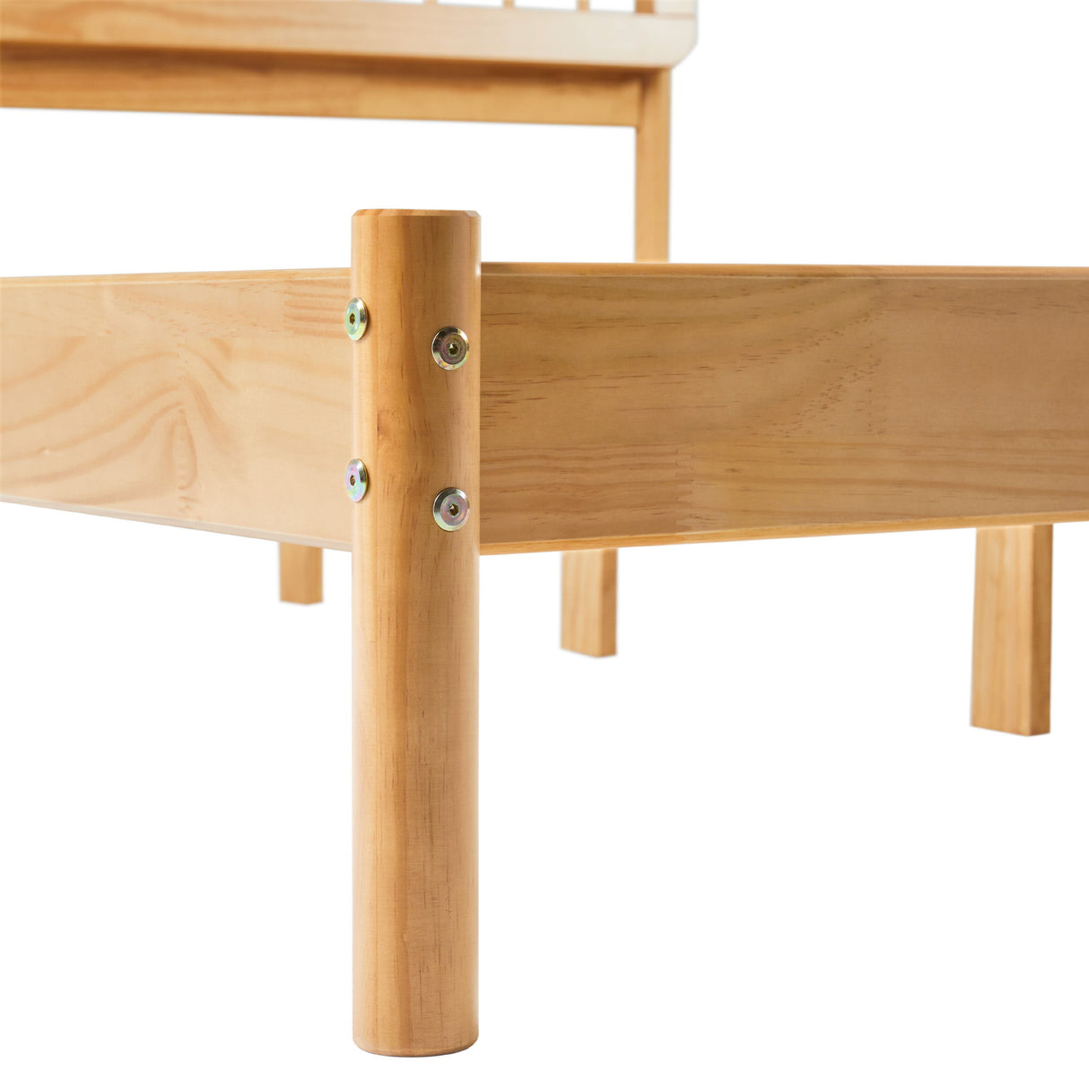 Mid-Century Modern Solid Wood Spindle Bed by Walker Edison | Bel Furniture