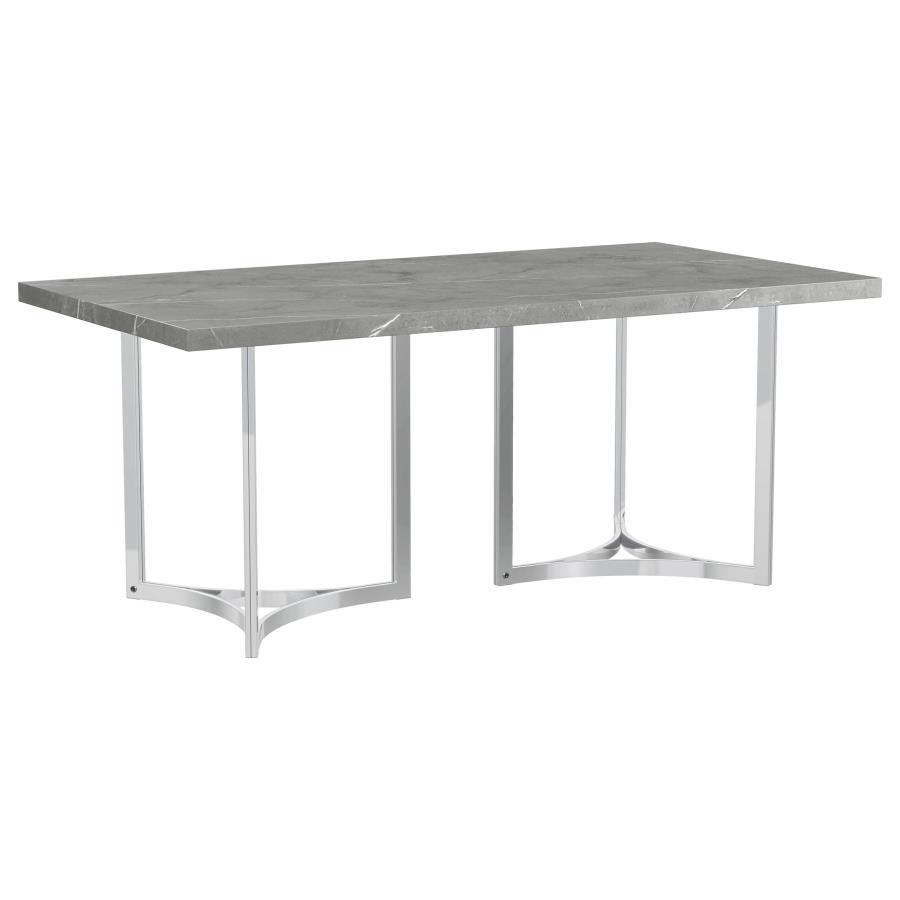 Sterling - Rectangular Dining Table - Gray by Coaster Fine Furniture | Bel Furniture