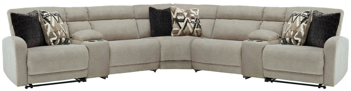 Colleyville - Power Reclining Sectional Beige 7 Pc. Power Reclining Sectional by Signature Design by Ashley® | Bel Furniture