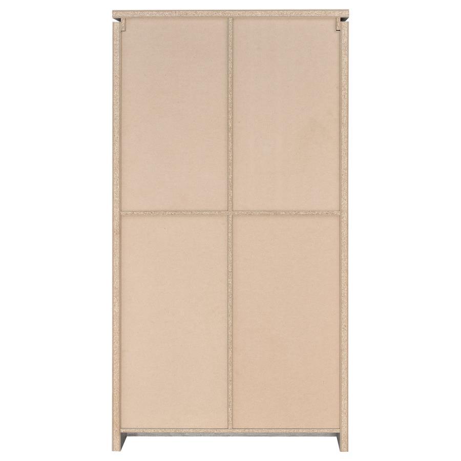 Alejo - 2 Door Engineered Wood Tall Cabinet - Gray Driftwood by CoasterEssence | Bel Furniture