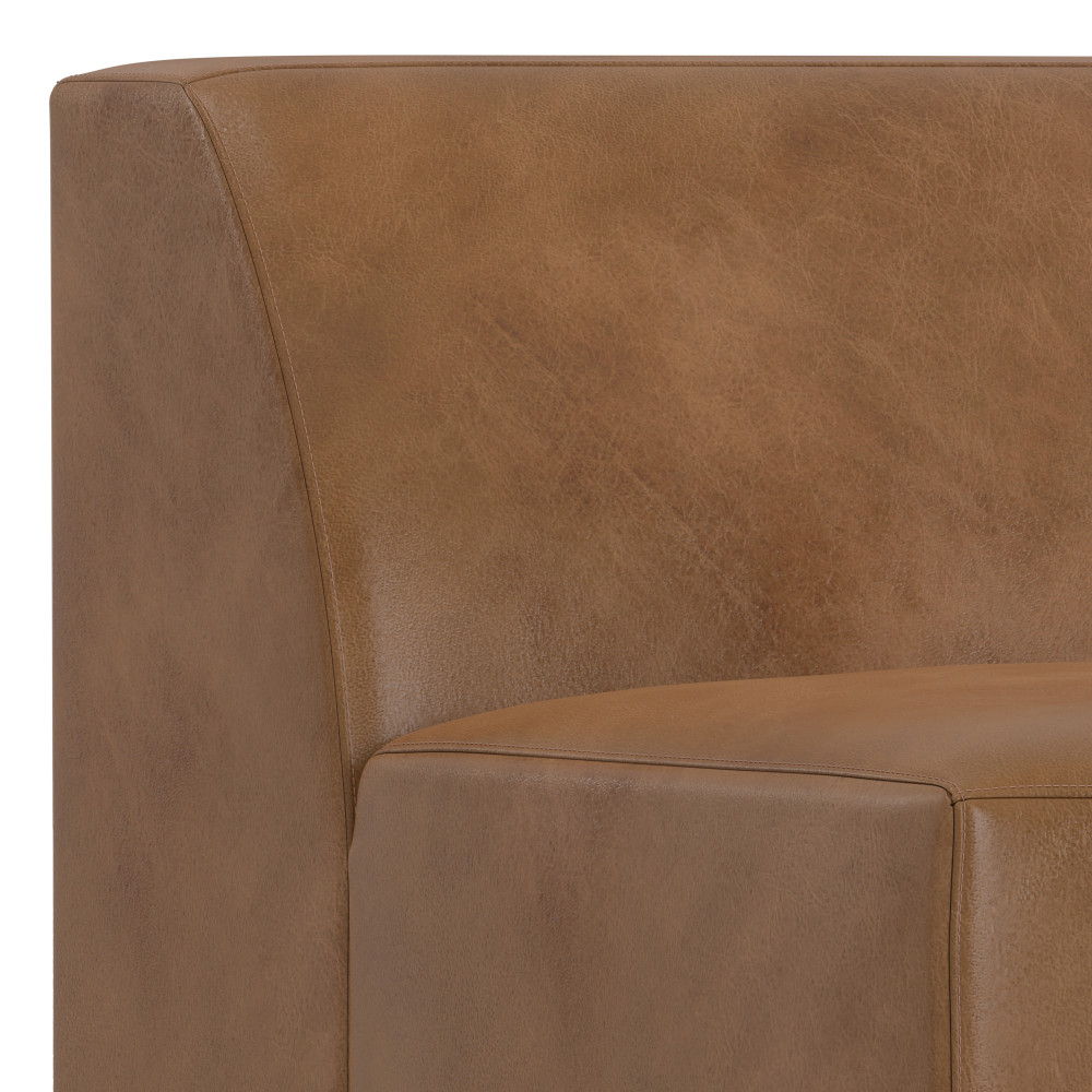 Rex - Center Sofa Module - Brown by Simpli-Home | Bel Furniture