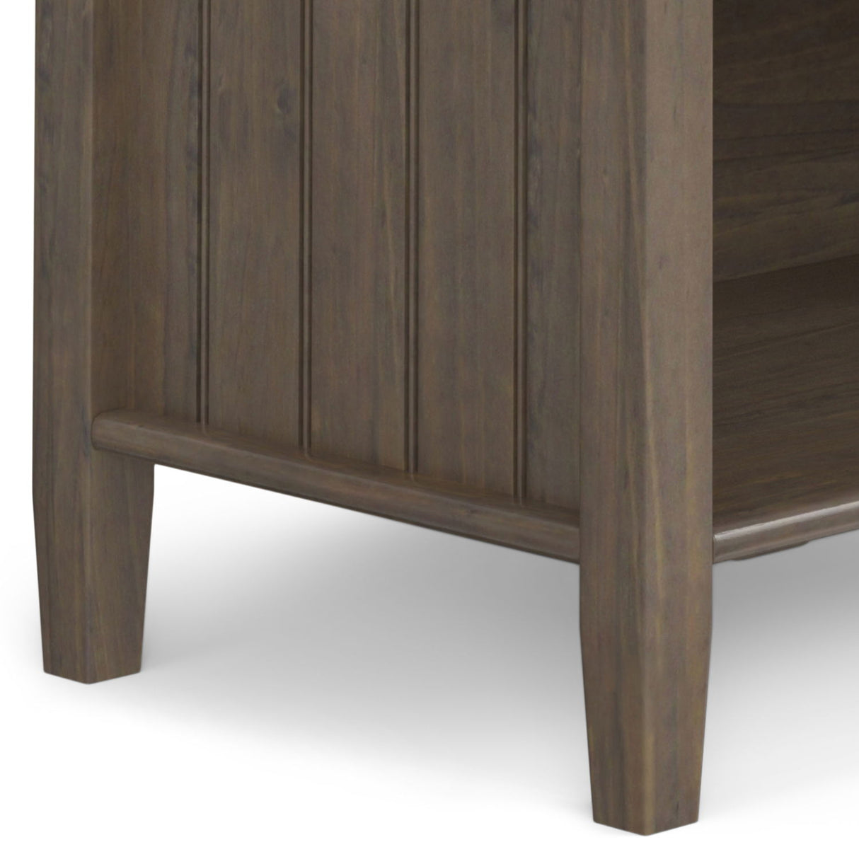 Lev - Bedside Table - Smoky Brown by Simpli-Home | Bel Furniture
