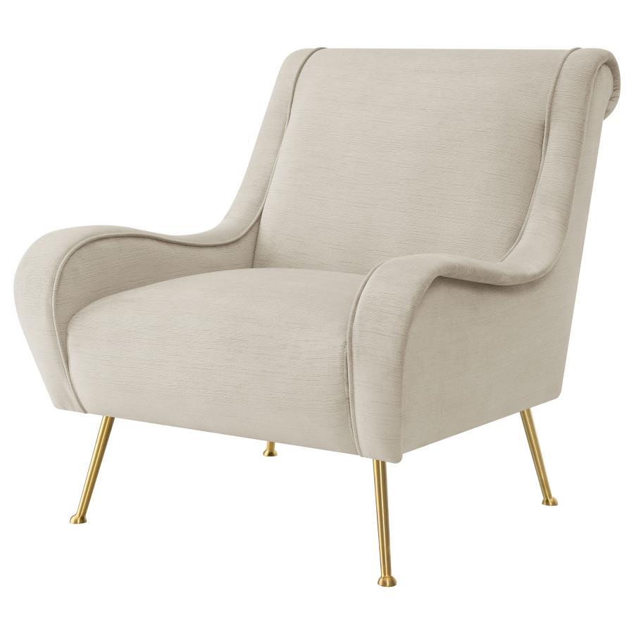 Ricci - Upholstered Saddle Arm Accent Chair by Coaster Fine Furniture | Bel Furniture
