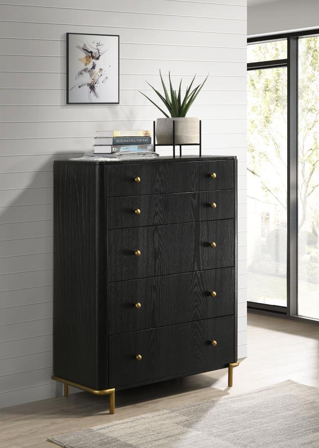 Arini - 5-Drawer Bedroom Chest by CoasterElevations | Bel Furniture