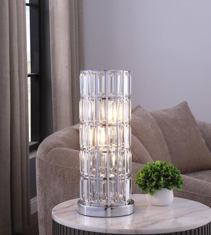Wanda - Crystal Shade Bedside Table Lamp by Coaster Fine Furniture | Bel Furniture