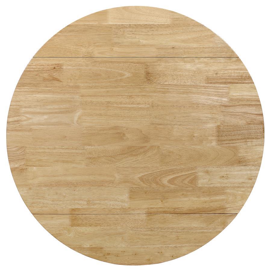 Bucknell - 3 Piece Round Drop Leaf Dining Table Set by CoasterEveryday | Bel Furniture