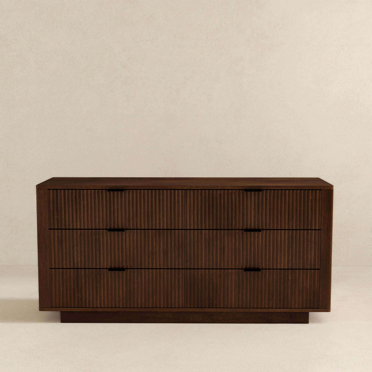 Lola - Mid-Century Modern Dresser With 6 Drawers - Dark Brown by Ashcroft Furniture | Bel Furniture