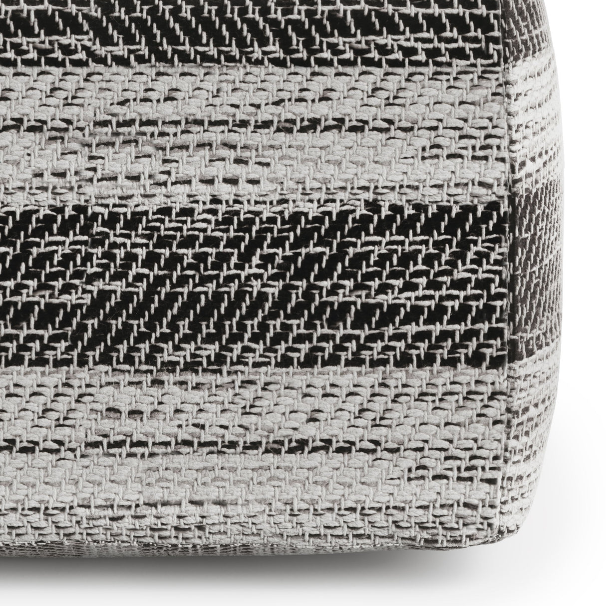 Clay - Square Pouf, Upholstered by Simpli-Home | Bel Furniture