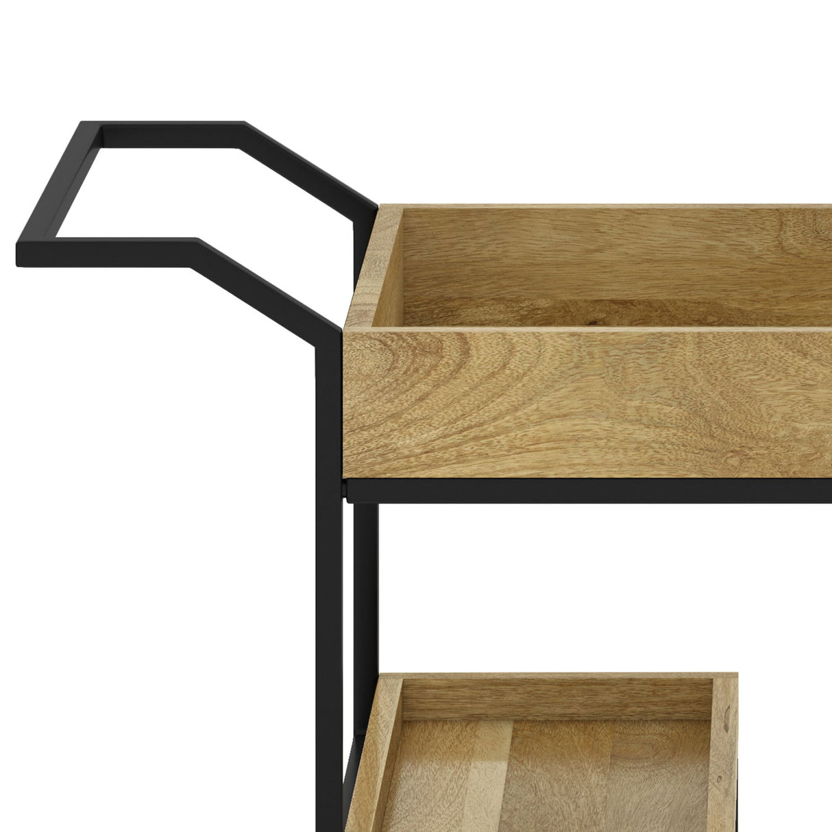 Barnes - Bar Cart - Natural by Simpli-Home | Bel Furniture