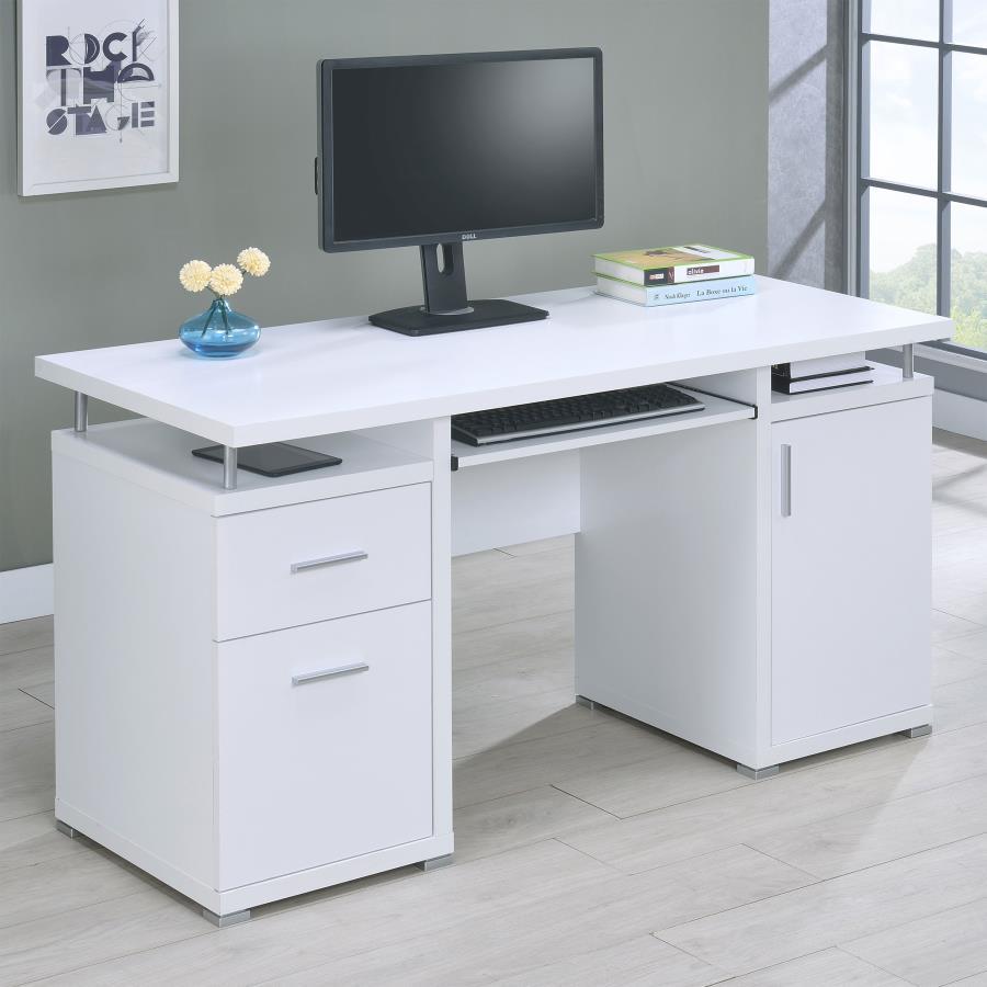 Tracy - 2-Drawer Office Computer Desk by CoasterEveryday | Bel Furniture