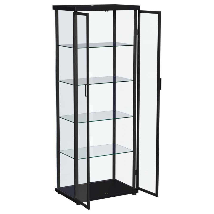 Aero - 5-Shelf Display Curio Cabinet With Led Lighting by Coaster Fine Furniture | Bel Furniture