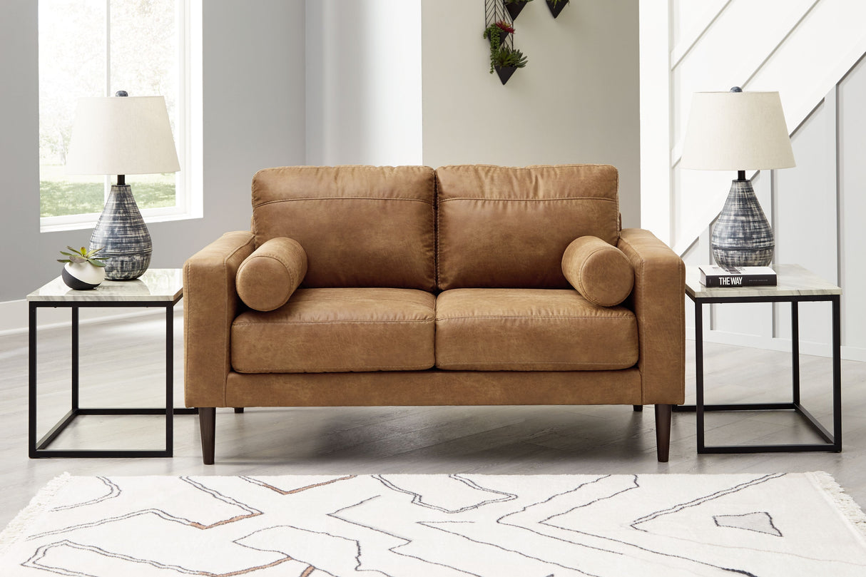 Telora - Caramel - Loveseat by Signature Design by Ashley® | Bel Furniture