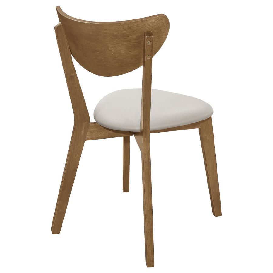 Kersey - Curved Wood Dining Side Chair (Set of 2) - Chestnut by CoasterEveryday | Bel Furniture