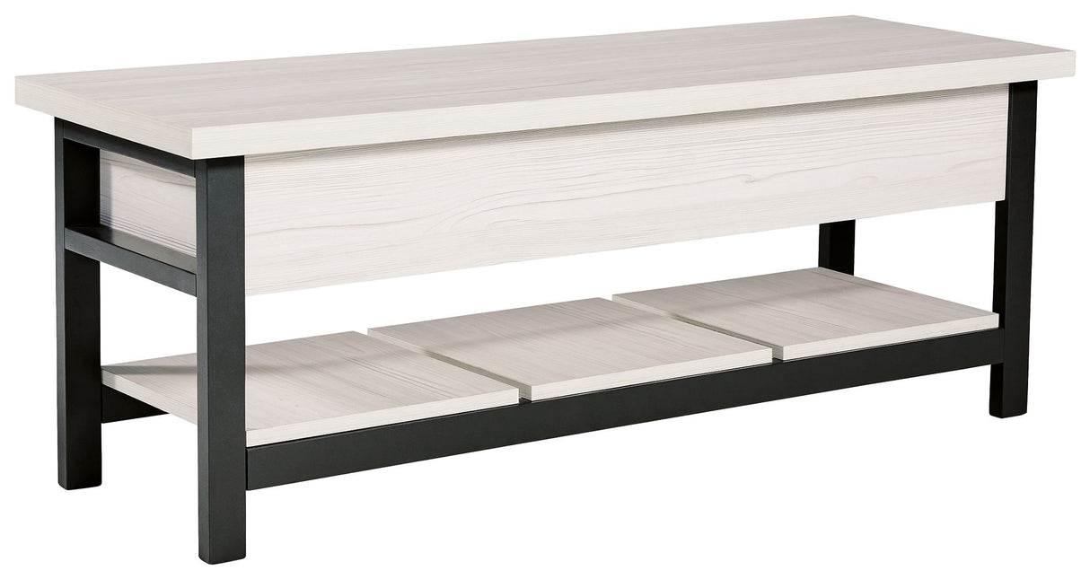 Rhyson - Storage Bench White by Signature Design by Ashley® | Bel Furniture