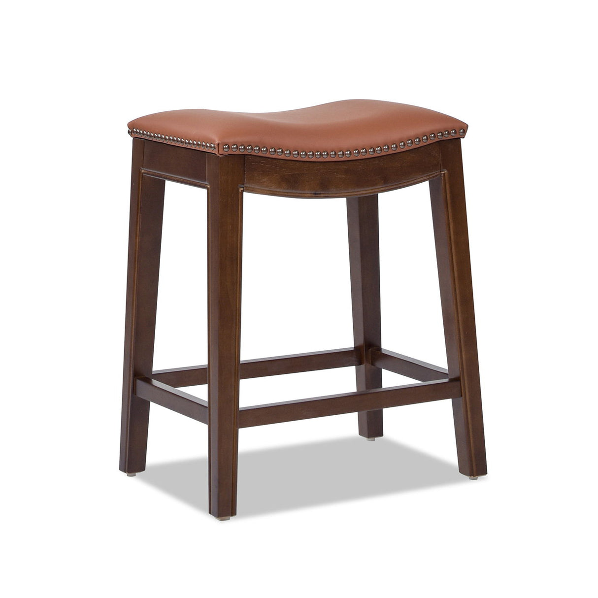 Barlow - Backless Saddle Counter Stool - Brown by Jennifer Taylor Home | Bel Furniture