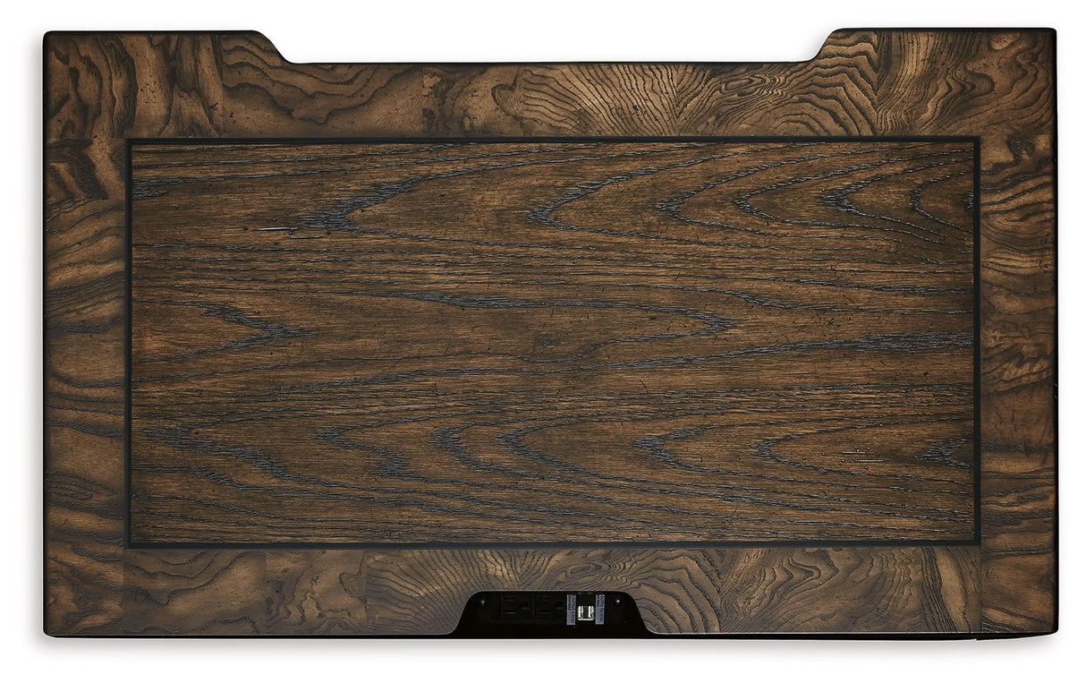 Maylee - Dark Brown - Three Drawer Night Stand by Signature Design by Ashley® | Bel Furniture