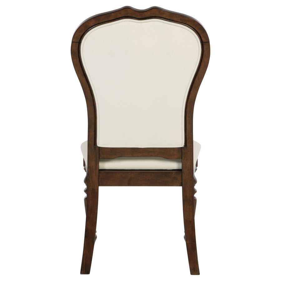 Landon - Upholstered Dining Side Chair (Set of 2) - Rich Brown by Coaster Fine Furniture | Bel Furniture