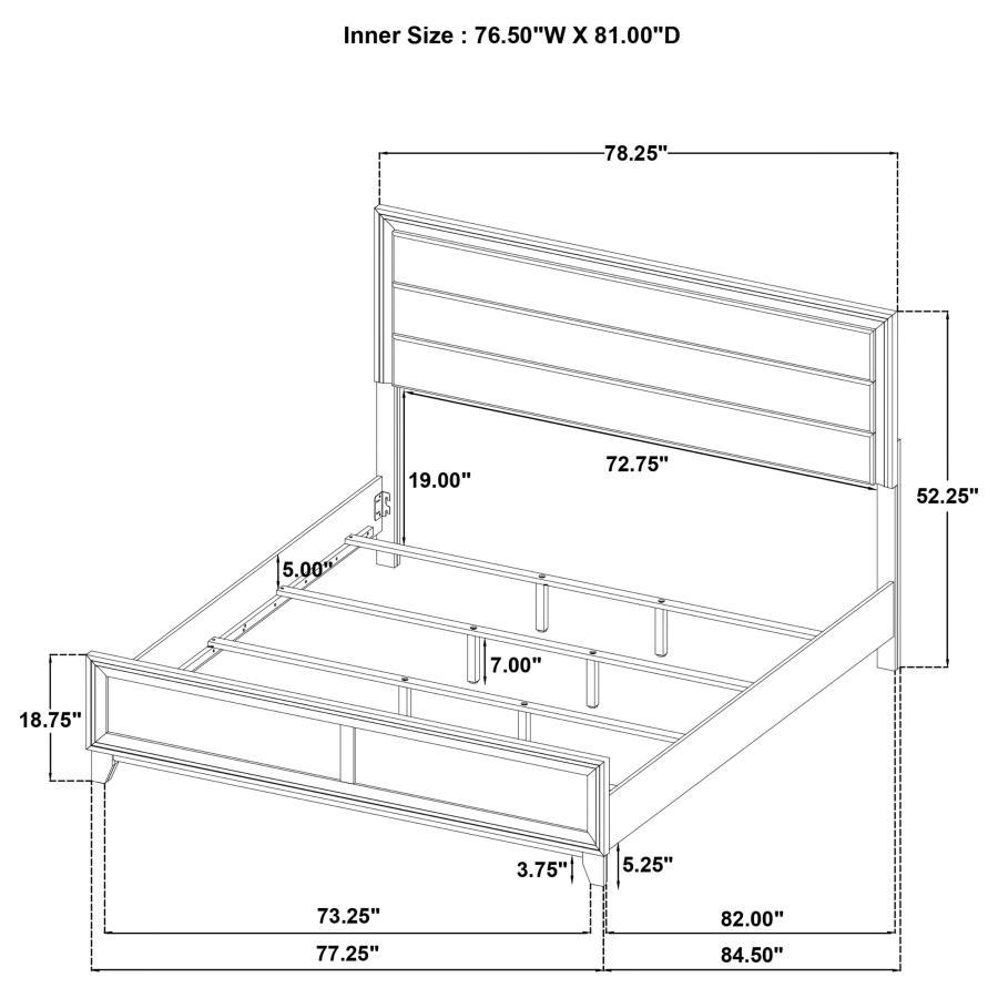 Welsley - Upholstered Bed by Coaster Fine Furniture | Bel Furniture
