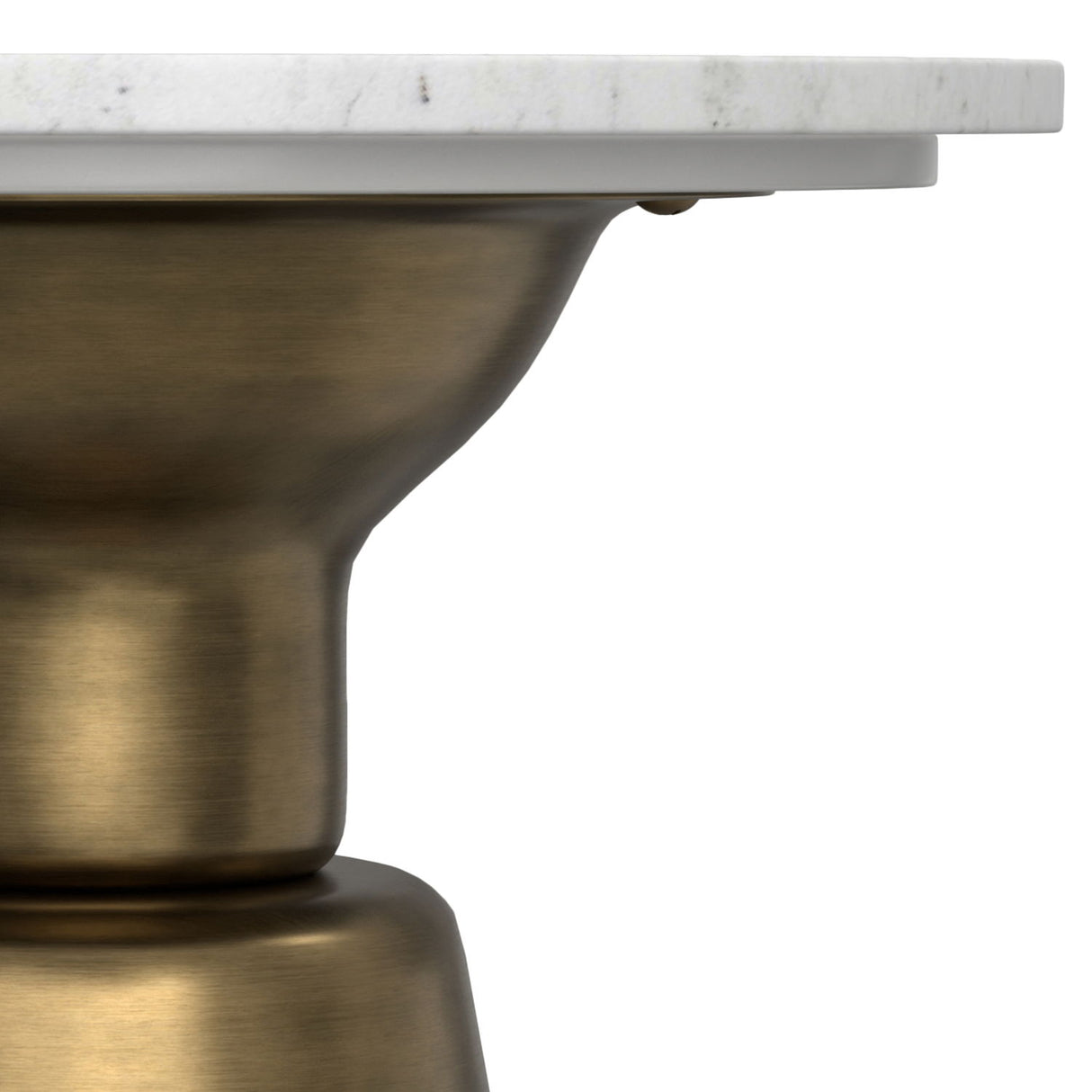 Leyla - Side Table - Antique Brass by Simpli-Home | Bel Furniture