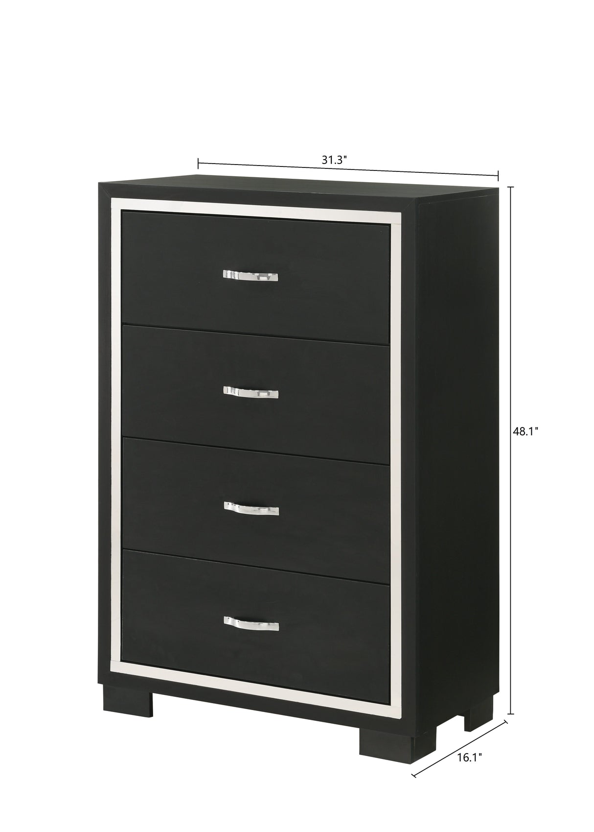Gennro - Chest - Black by Crown Mark | Bel Furniture