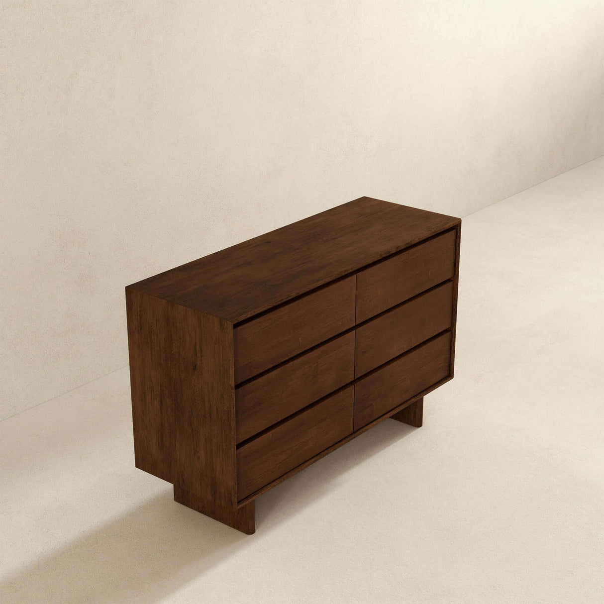Dubrovnik - Mid-Century Modern Dresser With 6 Drawers - Brown by Ashcroft Furniture | Bel Furniture