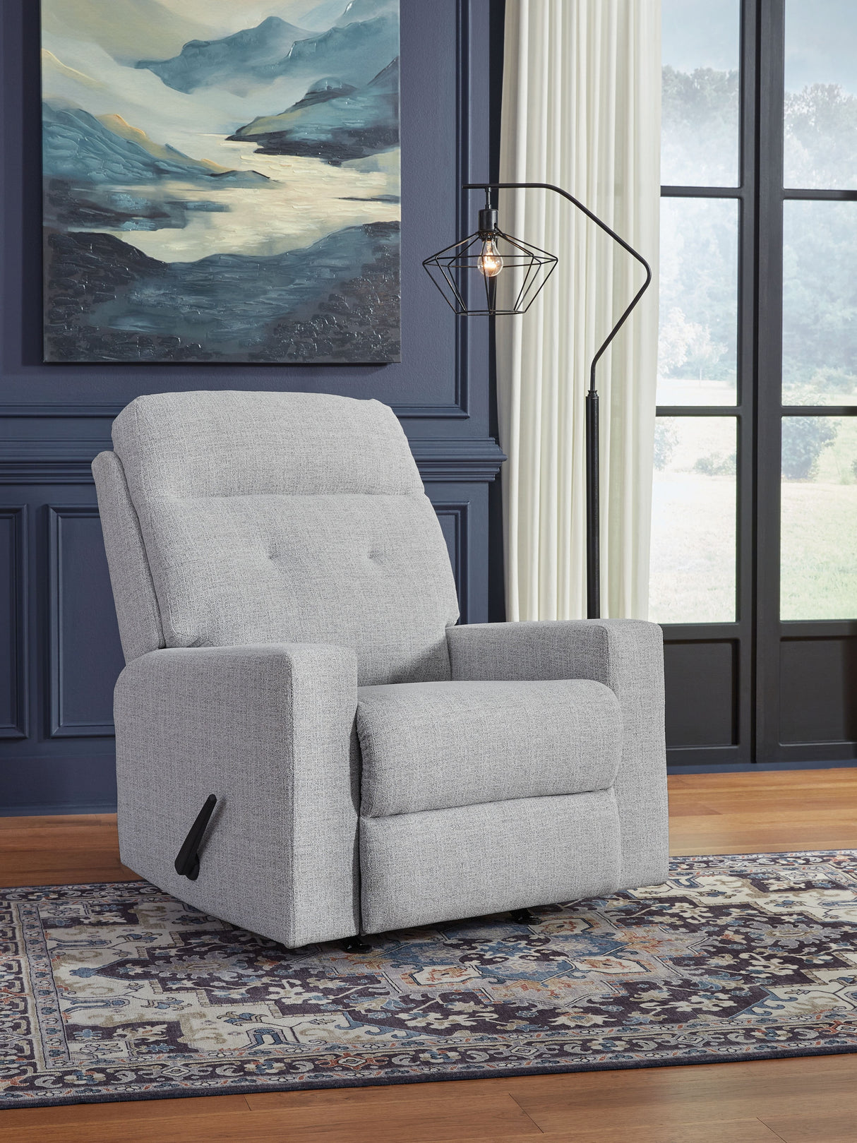Skillins - Stone - Rocker Recliner by Signature Design by Ashley® | Bel Furniture