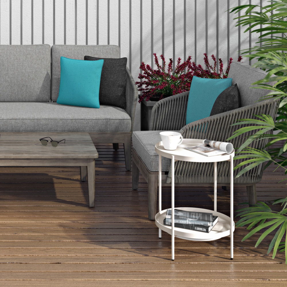 Carmel - Outdoor Conversation Chair - Sand Drift by Simpli-Home | Bel Furniture