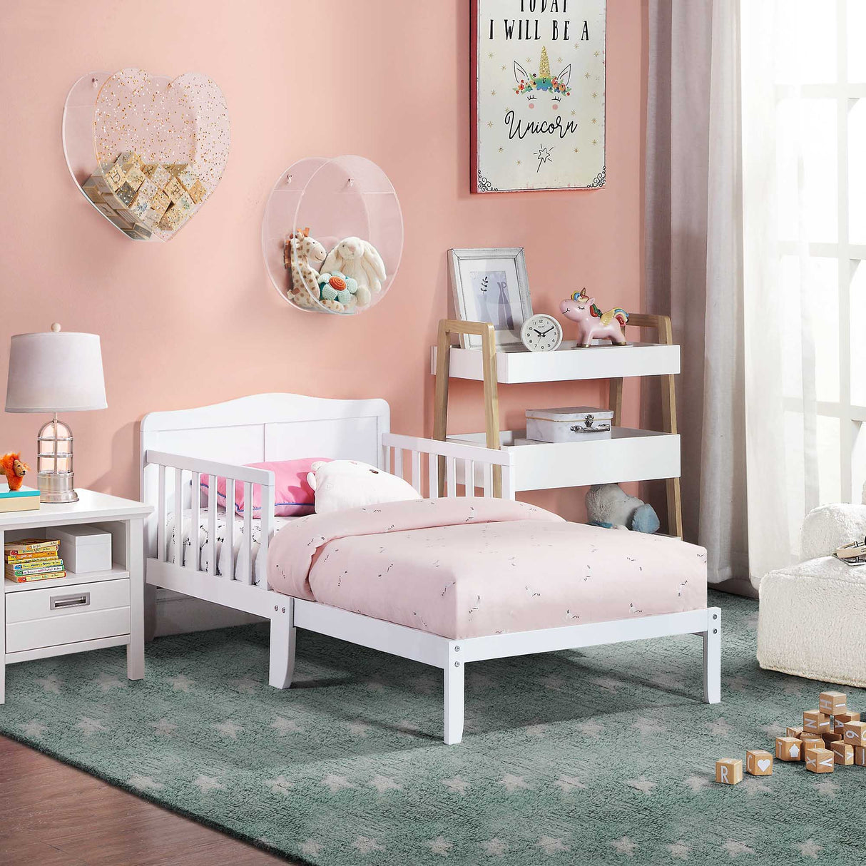Birdie - Toddler Bed - Two Tone White by Simple Living | Bel Furniture