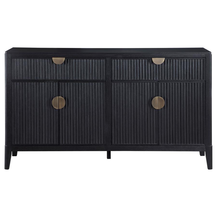 Brookmead - 4 Door Sideboard Buffet Storage Cabinet - Black by Coaster Fine Furniture | Bel Furniture