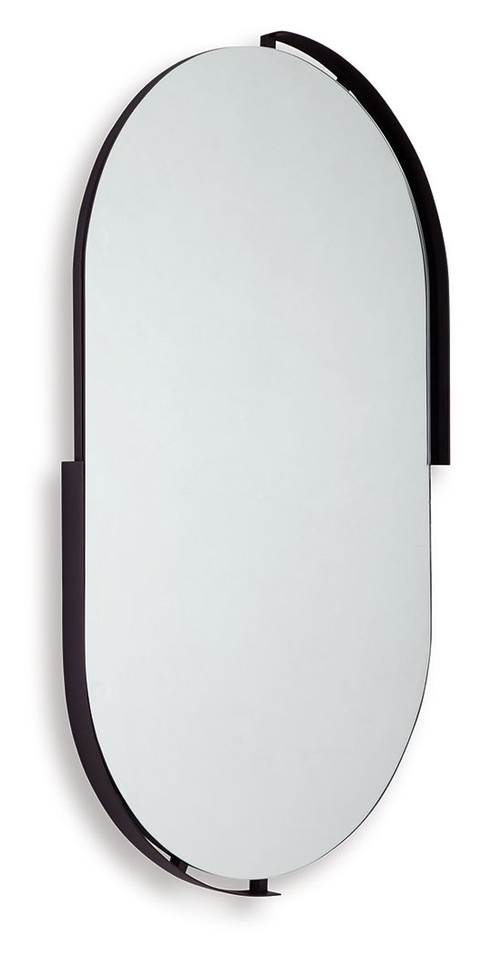 Valkings - Black - Accent Mirror by Signature Design by Ashley® | Bel Furniture