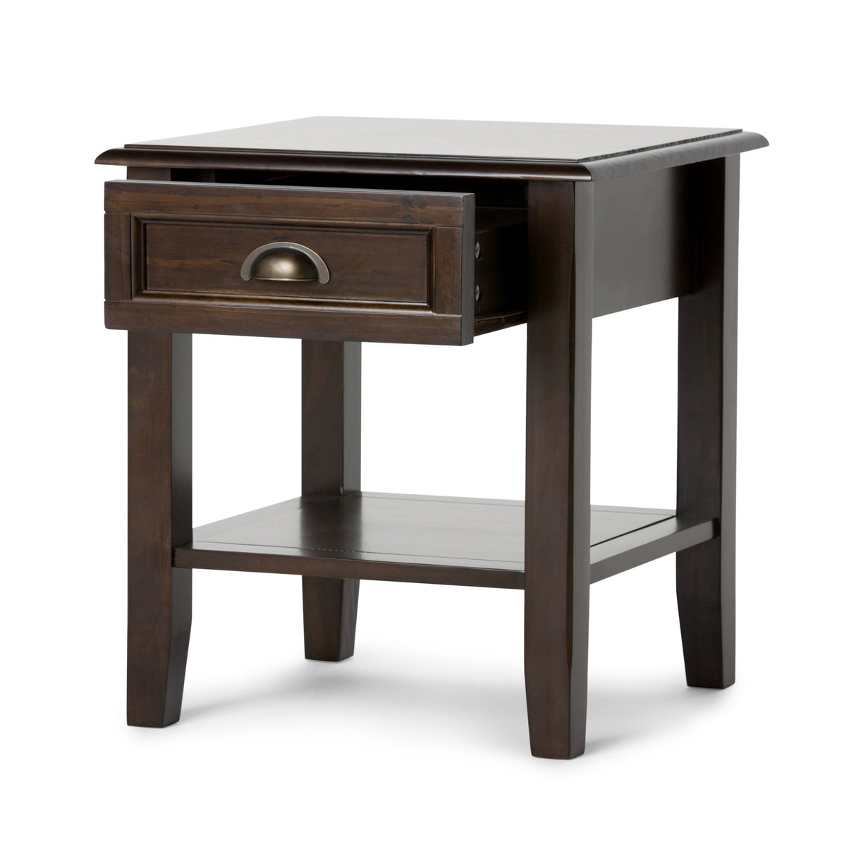 Burlington - End Table - Mahogany Brown by Simpli-Home | Bel Furniture