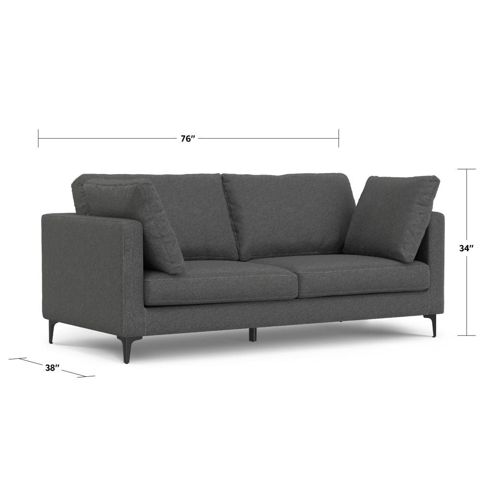 Ava - Mid Century Sofa, Upholstered by Simpli-Home | Bel Furniture