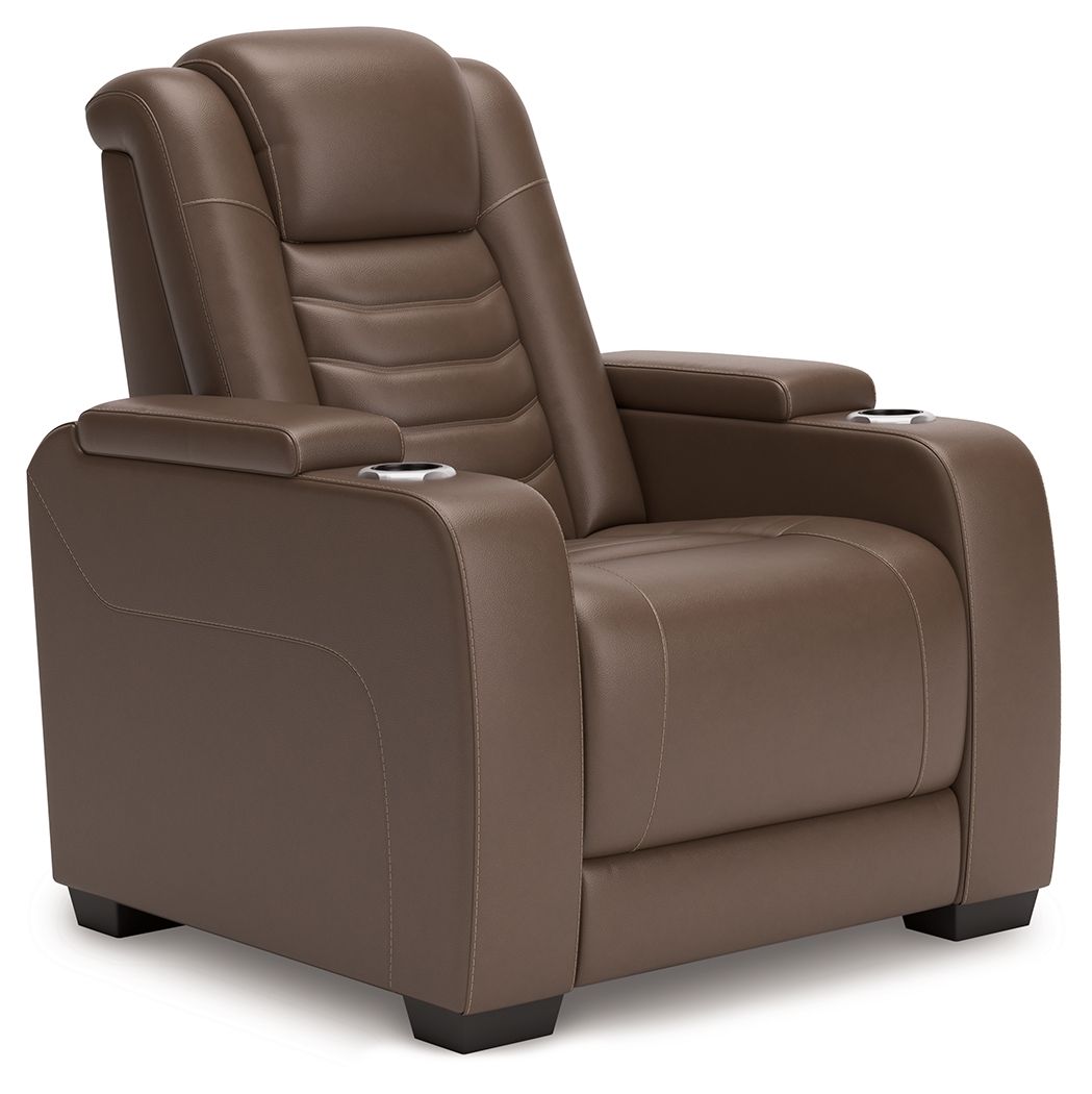 High Impact - Tobacco - Power Recliner / Adj Headrest by Signature Design by Ashley® | Bel Furniture