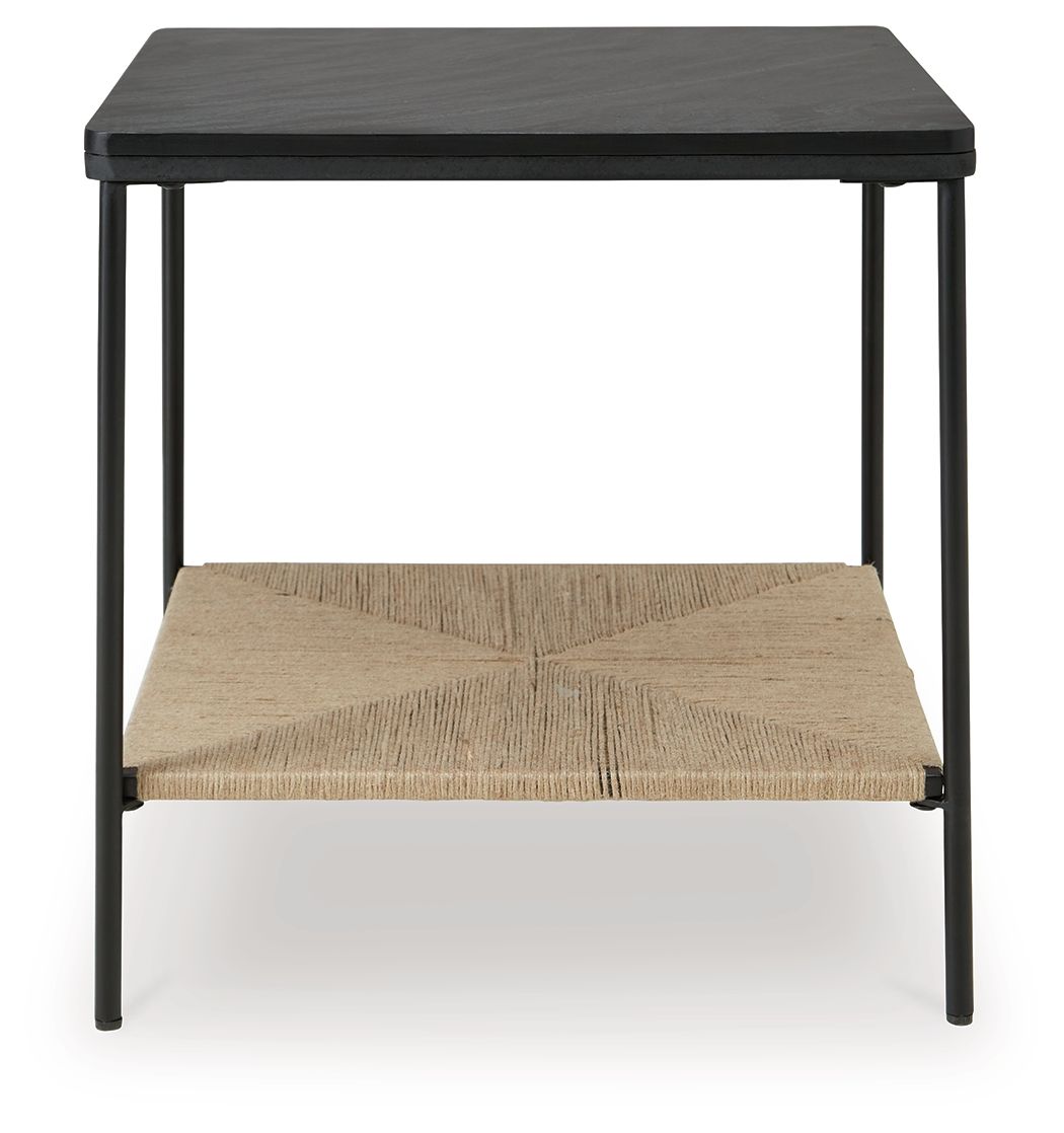 Minrich - Black / Natural - Accent Table by Signature Design by Ashley® | Bel Furniture