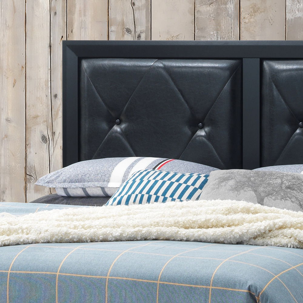 Padded Headboard Bed