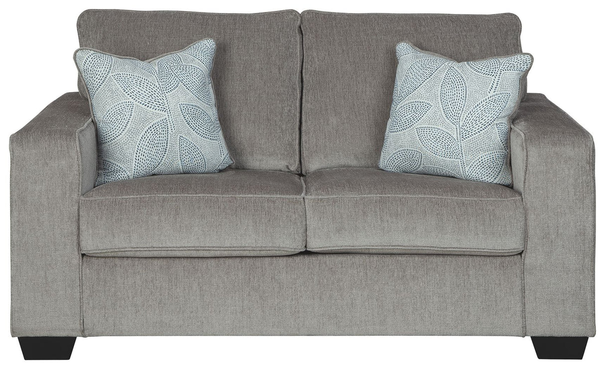 Altari - Stationary Loveseat Gray by Signature Design by Ashley® | Bel Furniture