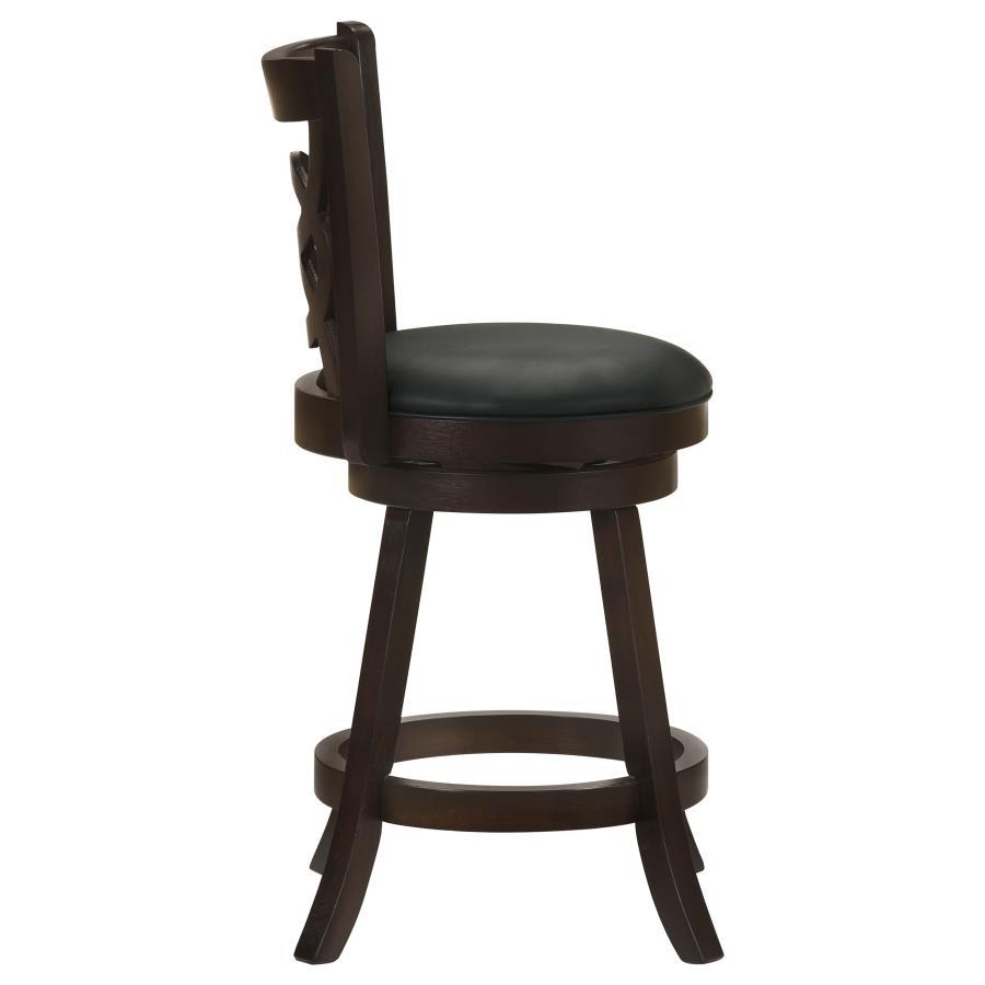 Calecita - Wood Swivel Counter Stool (Set of 2) by CoasterEssence | Bel Furniture