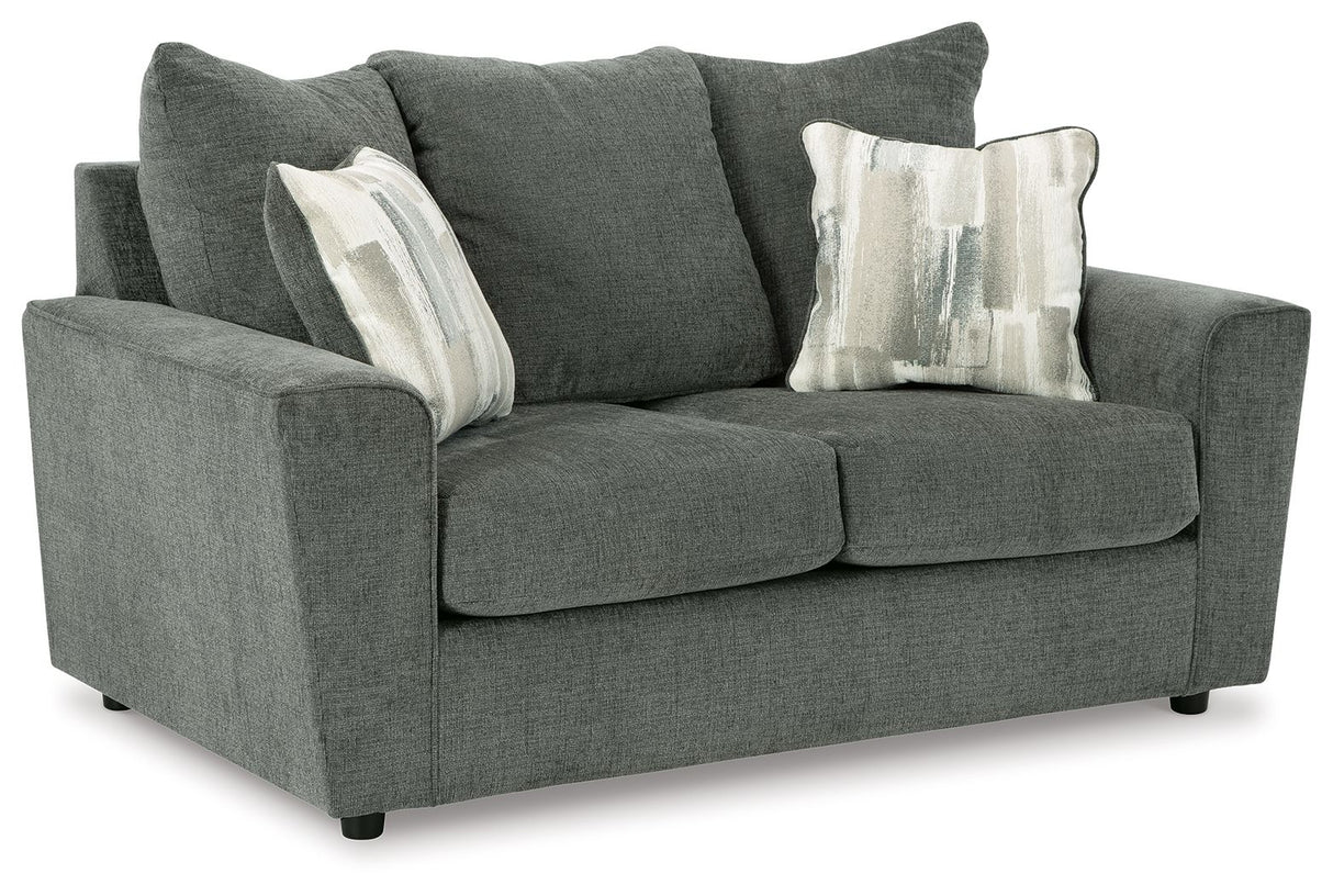 Stairatt Loveseat Gravel