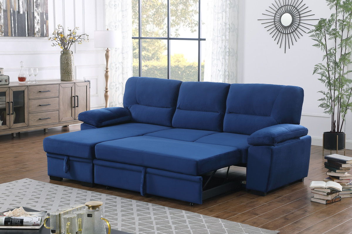 Kipling - Reversible Sleeper Sectional Sofa Chaise by Lilola Home | Bel Furniture