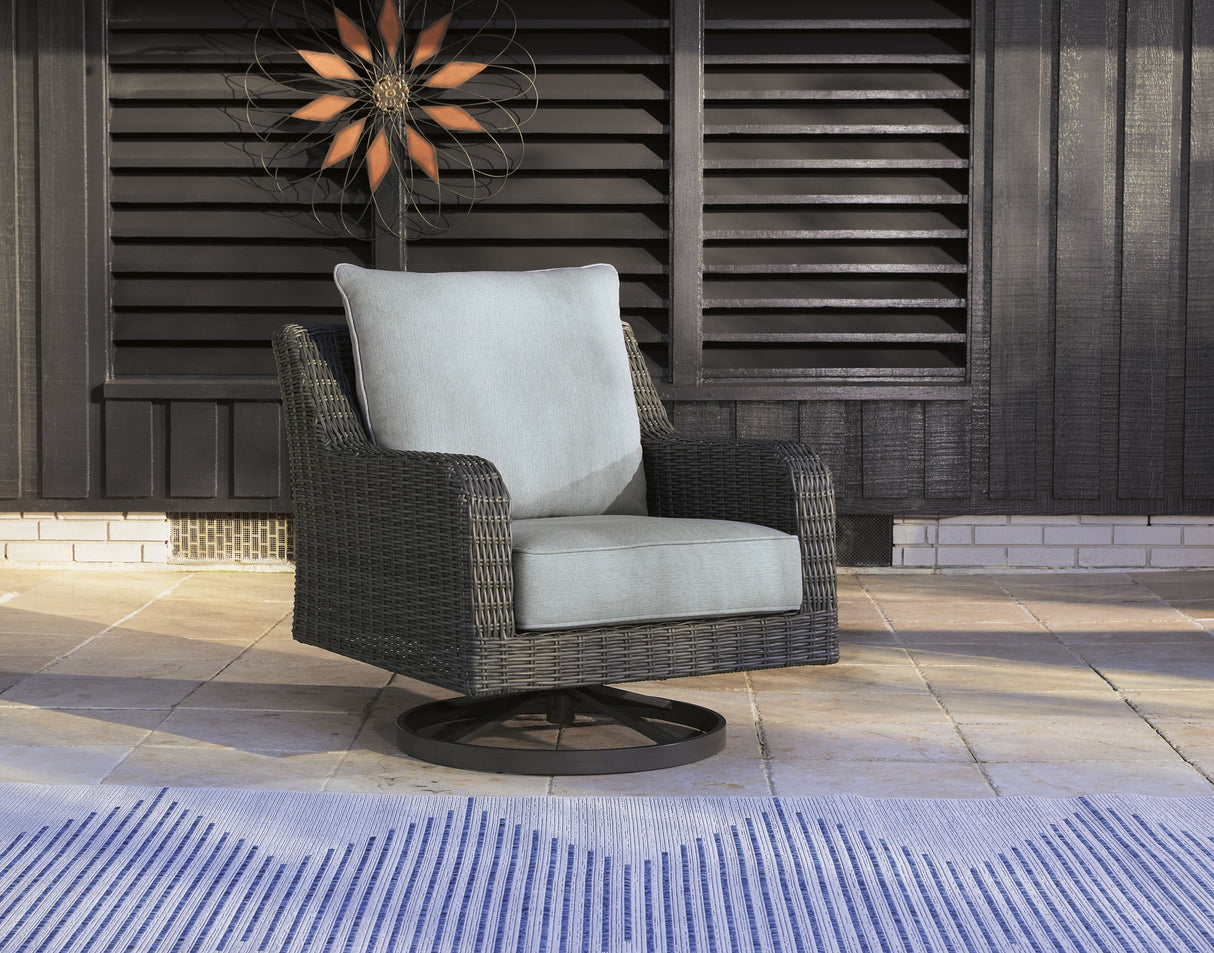 Elite Park - Gray - Swivel Lounge w/ Cushion by Signature Design by Ashley® | Bel Furniture