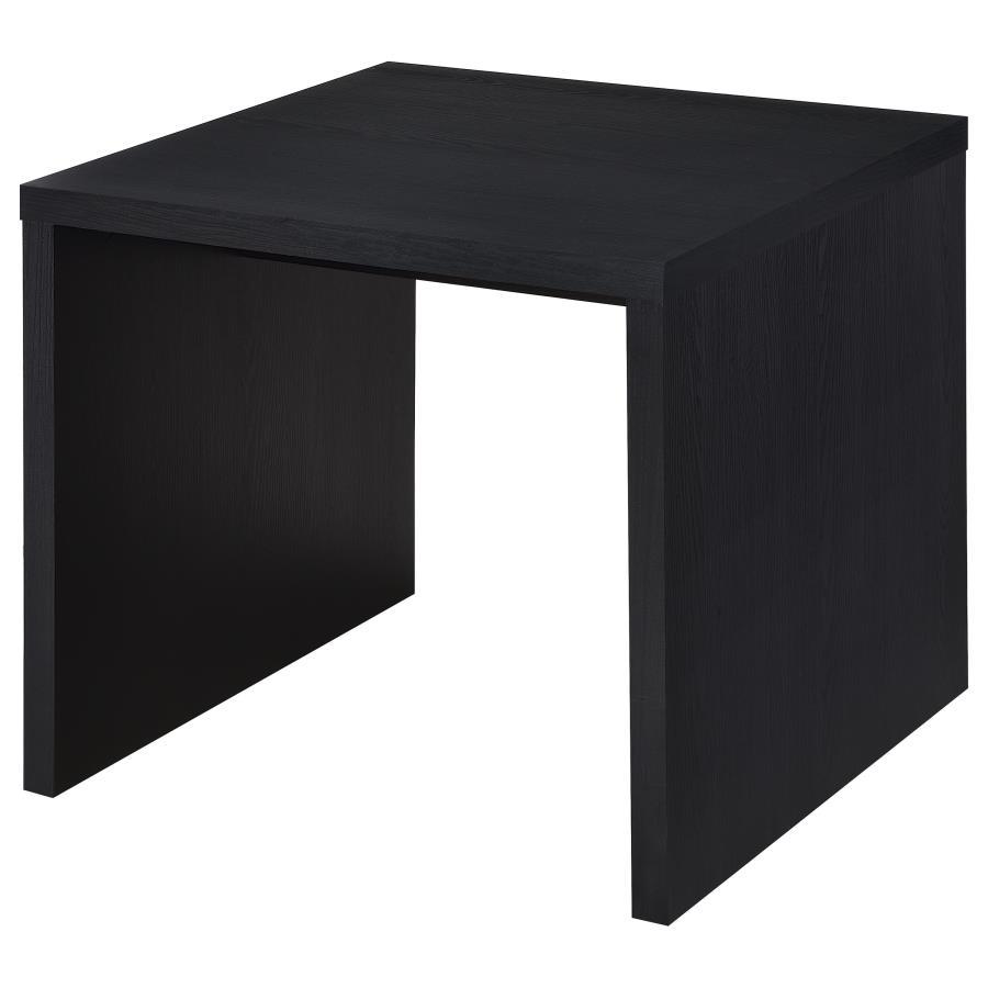 Knapp - Engineered Wood Square Side End Table - Black by Coaster Fine Furniture | Bel Furniture
