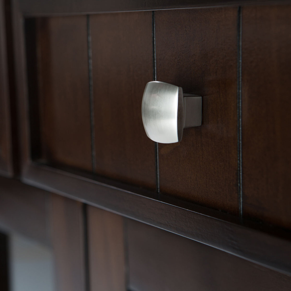 Acadian - Entryway Storage Cabinet - Brunette Brown by Simpli-Home | Bel Furniture