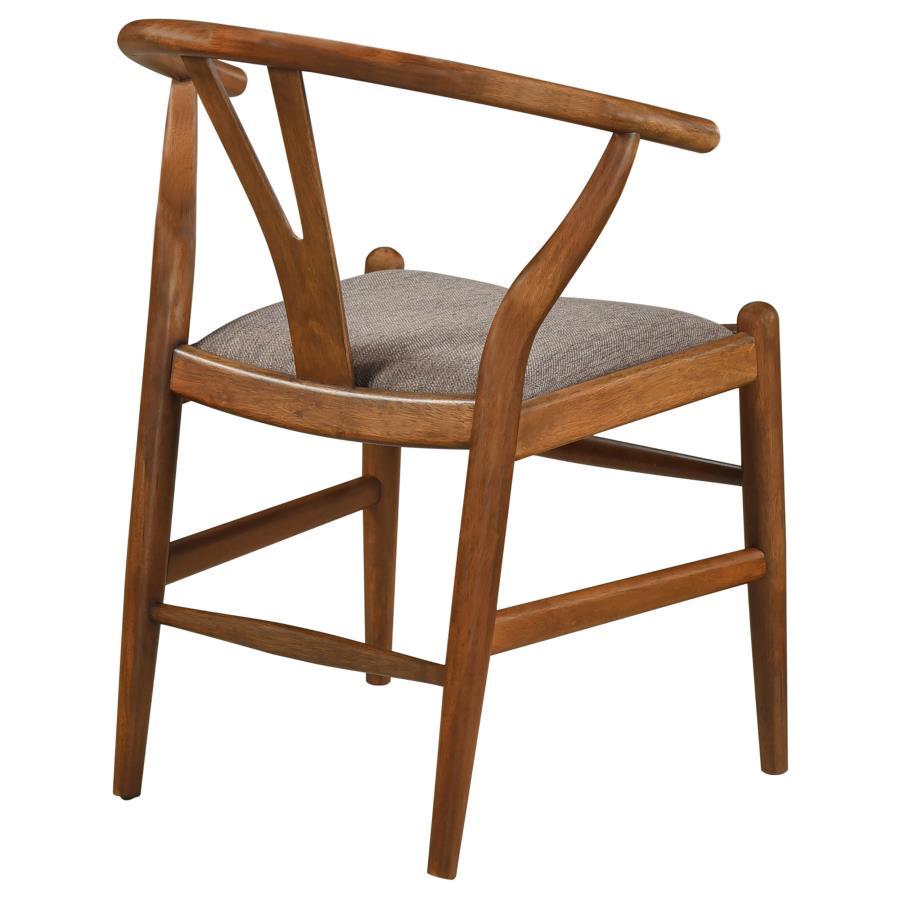 Dinah - Wood Wishbone Dining Side Chair (Set of 2) - Walnut by Coaster Fine Furniture | Bel Furniture