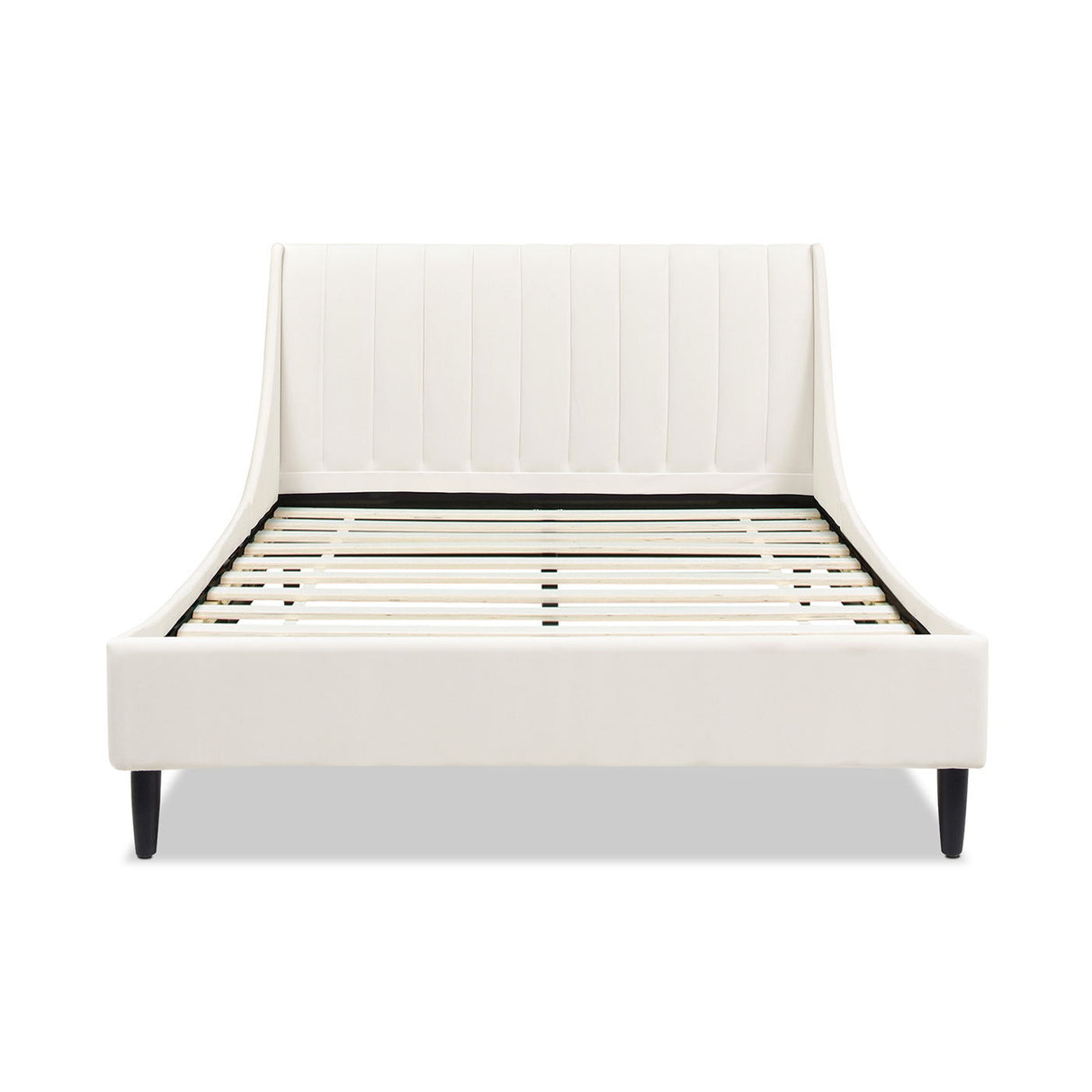 Aspen - Vertical Tufted Modern Headboard Platform Bed Set by Jennifer Taylor Home | Bel Furniture