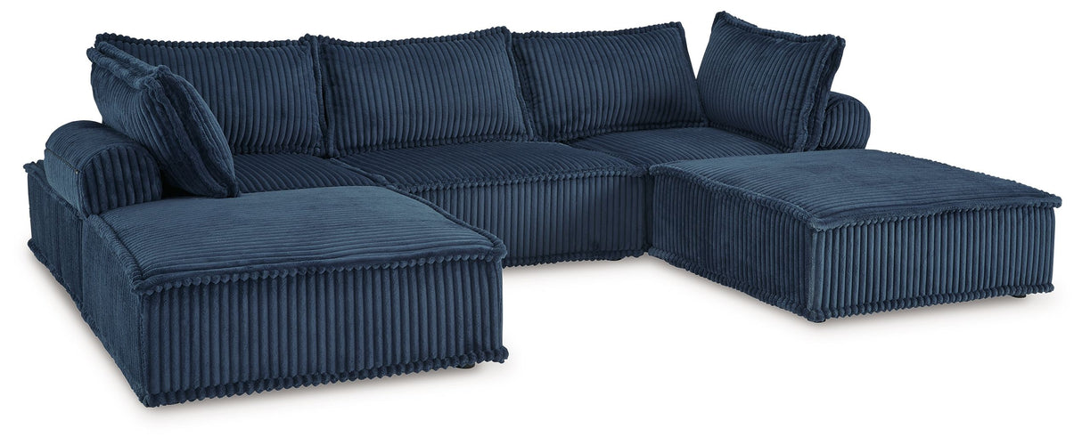 Bales - Sectional Blue 5 Pc. Modular Seating by Signature Design by Ashley® | Bel Furniture