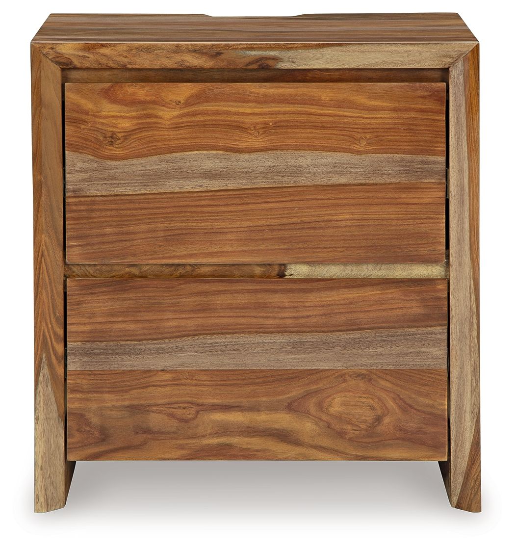 Dressonni - Brown - Two Drawer Night Stand by Signature Design by Ashley® | Bel Furniture