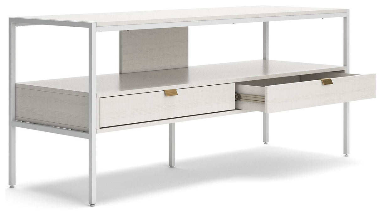 Deznee - White - Large TV Stand by Signature Design by Ashley® | Bel Furniture