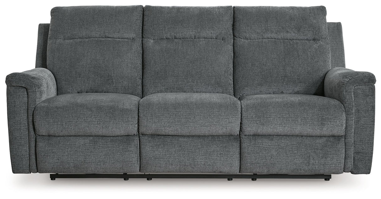 Barnsana - Power Reclining Sofa Dark Gray by Signature Design by Ashley® | Bel Furniture
